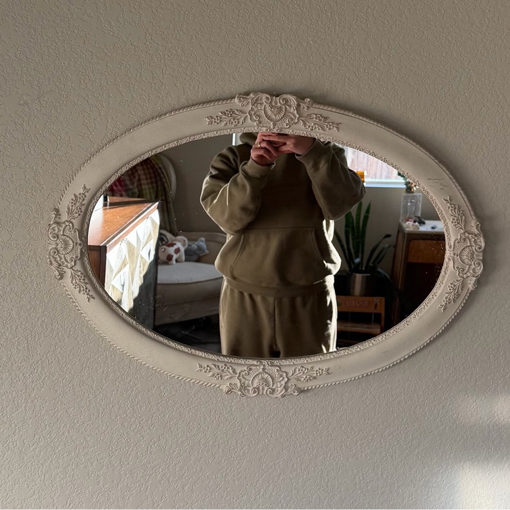 Ornate Oval Wall Mirror